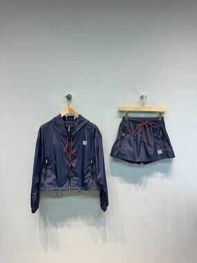 MIUMIU Women's Jacket and Shorts Set, Size L